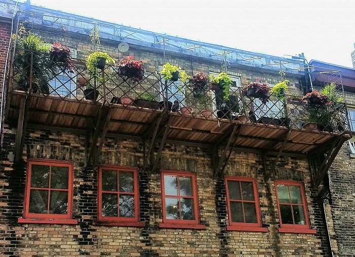 Balconies in the sun