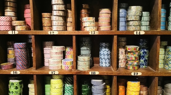 Decorative tape at The Paper Place in Toronto