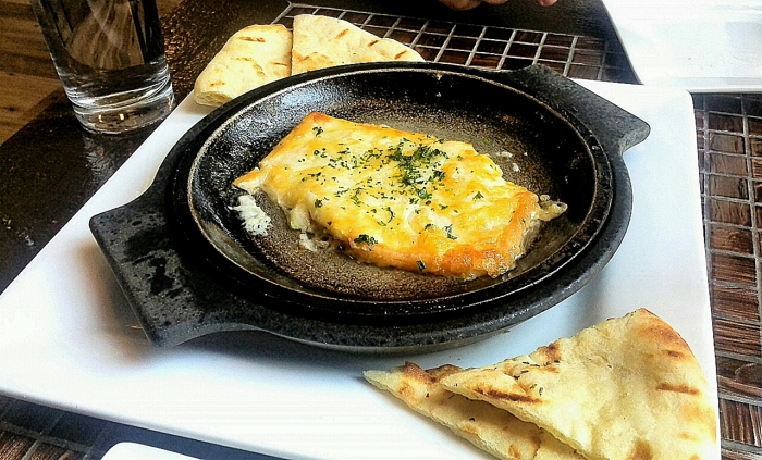 Saganaki - flaming cheese