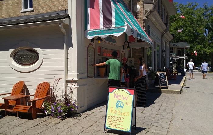 Rosie's Ice Cream shop, Bayfield Ontario